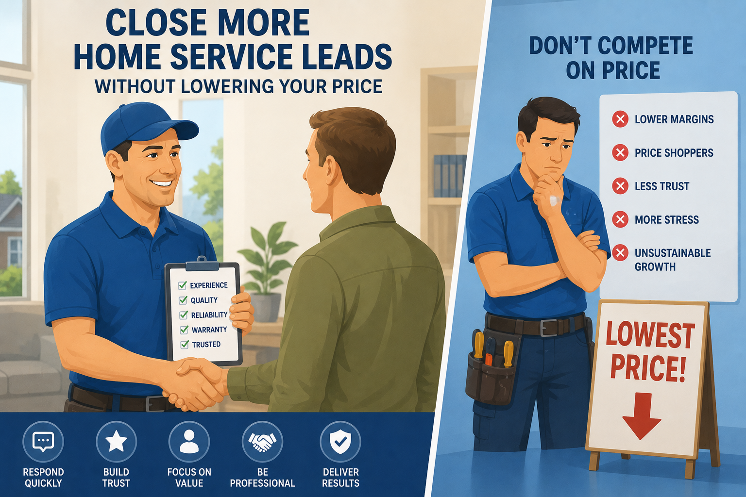 How to Close More Home Service Leads Without Lowering Your Price