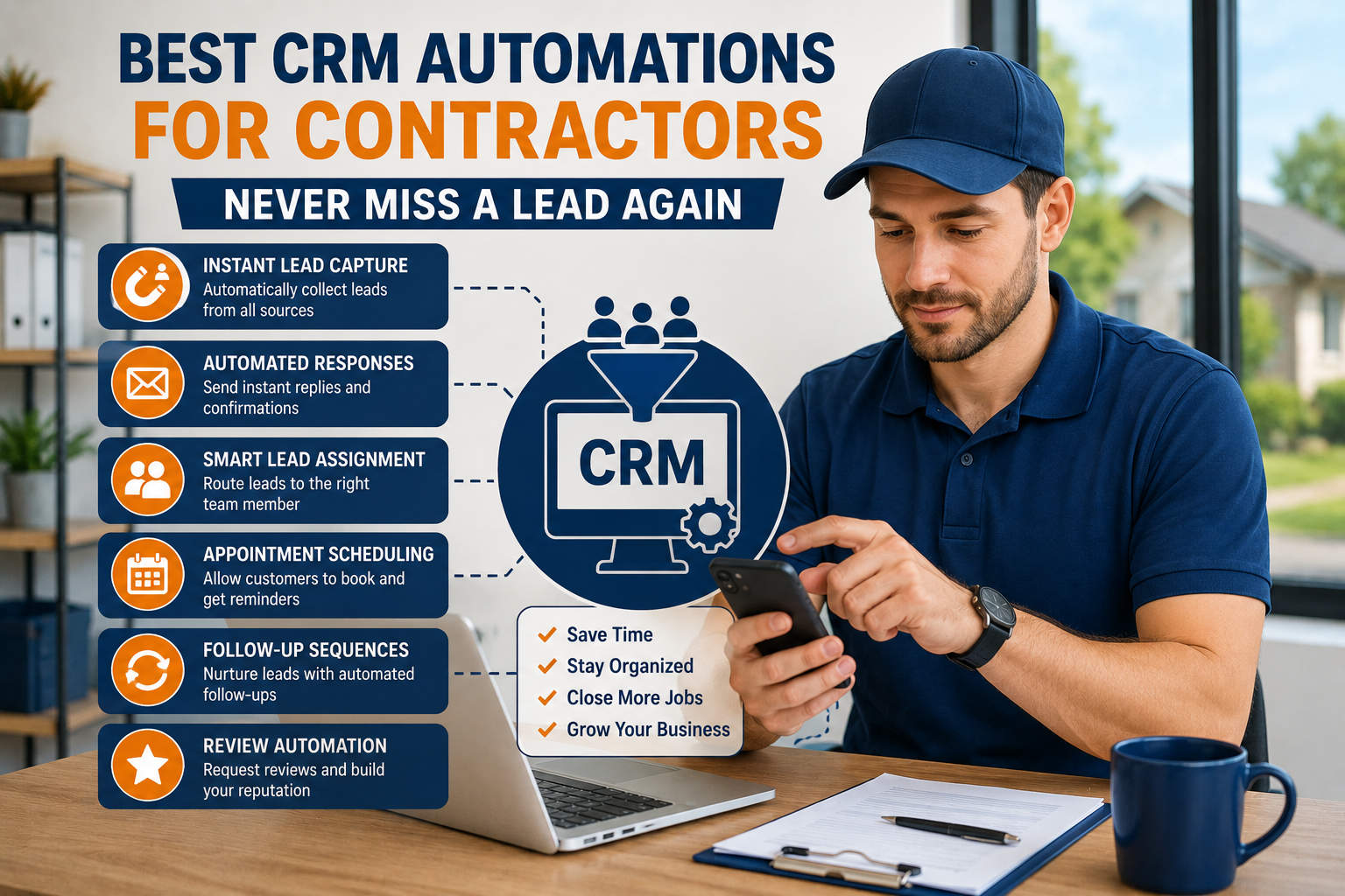 Best CRM Automations for Contractors to Never Miss a Lead Again