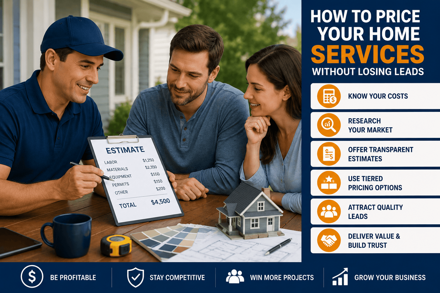 How to Price Your Home Services Without Losing Leads