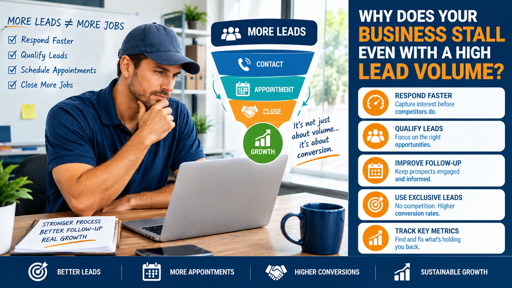 Why Does Your Business Stall Even With a High Lead Volume?